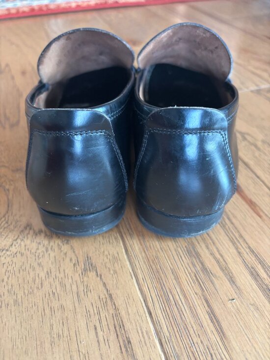 Salvatore Ferragamo Men\'s Black Leather Horsebit Loafers Shoes Size 8.5 D Italy main image 4